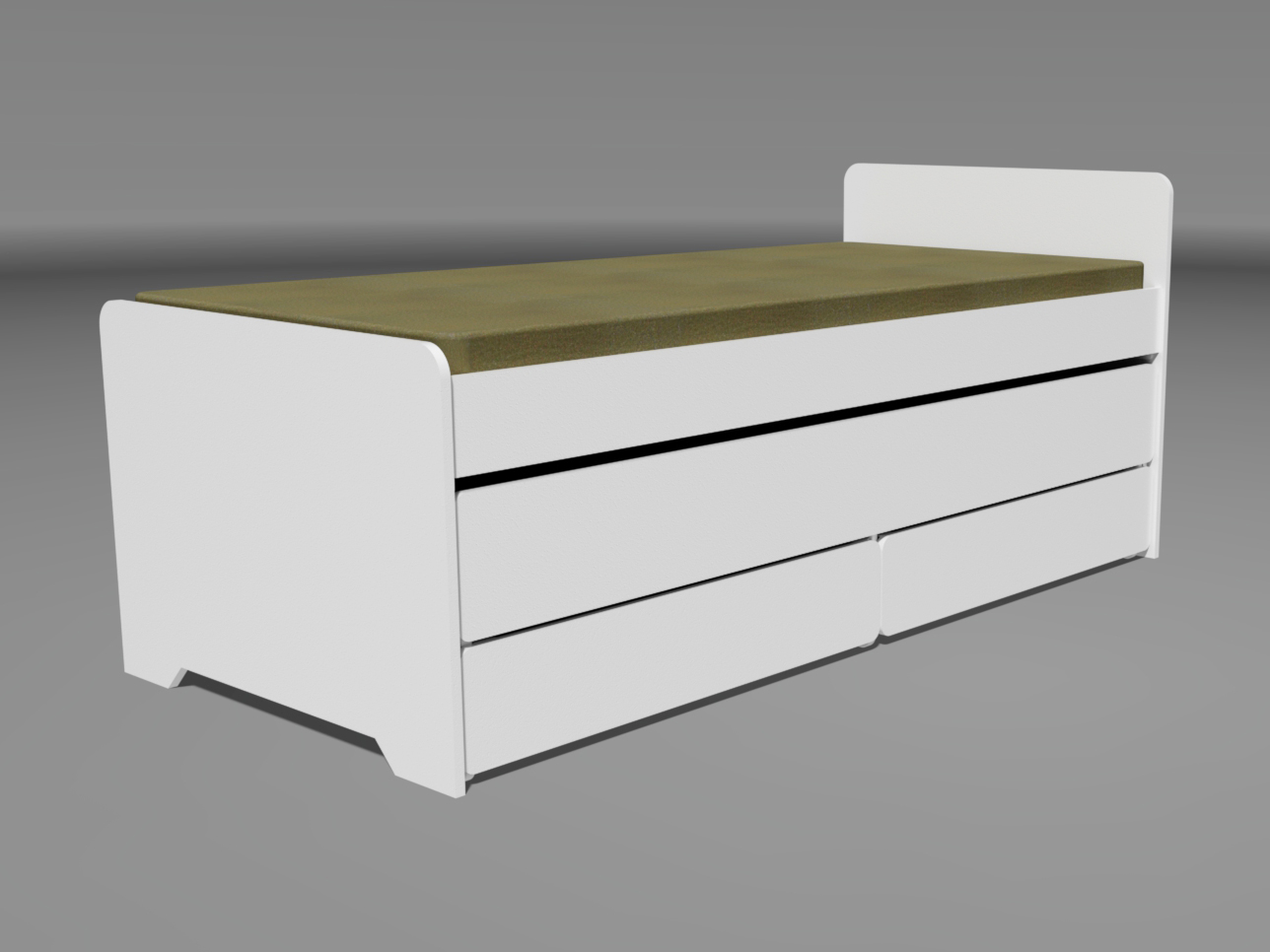 Single Bed With Draw Out Underbed And Storage Drawers - Image 5