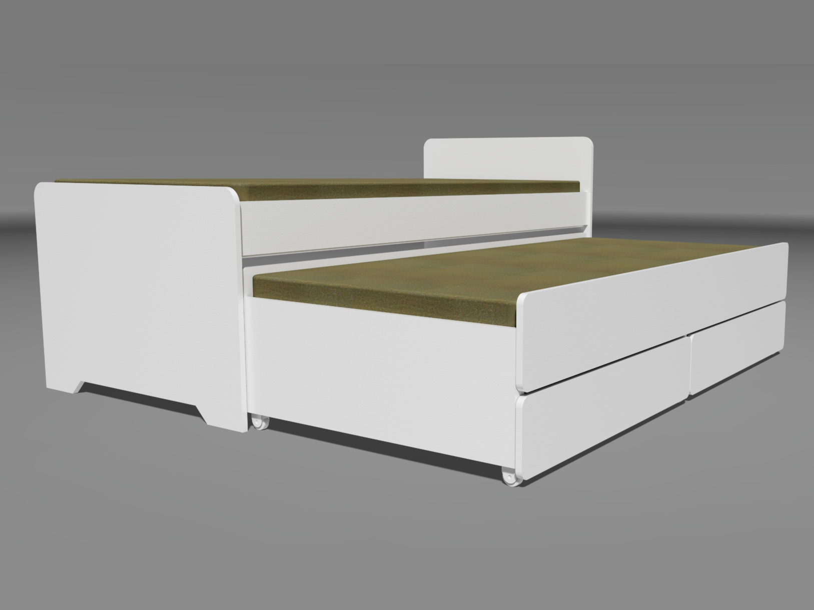 Single Bed With Draw Out Underbed And Storage Drawers - Image 4