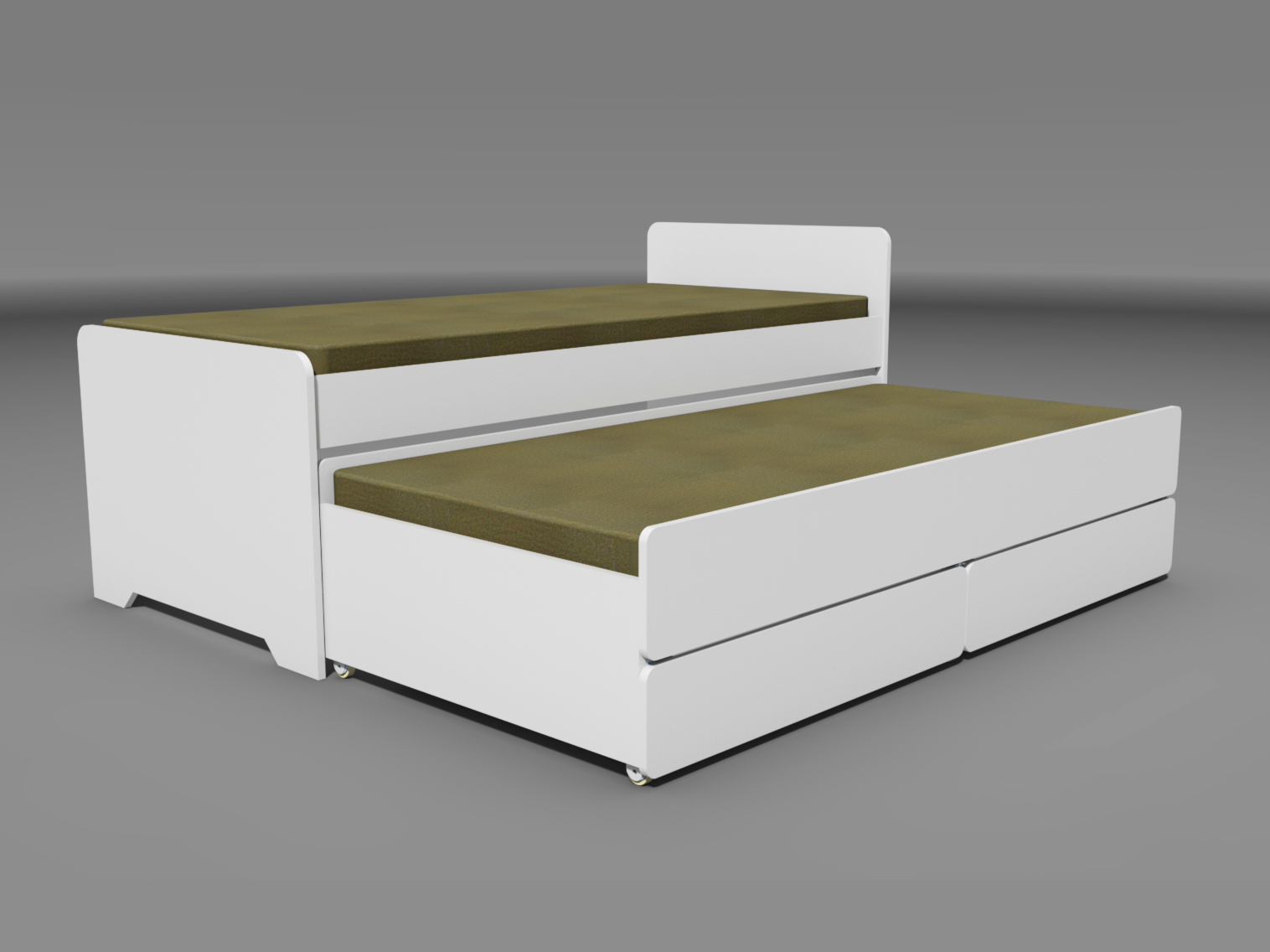 Single Bed With Draw Out Underbed And Storage Drawers - Image 2